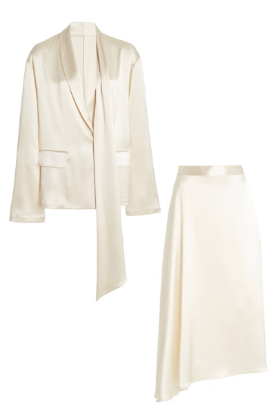 Timeless Draped Wedding Blazer